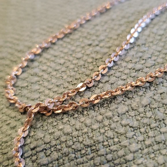 Vintage 925 Silver Necklace, Sweet SUPER Unique Chain, 22 Inches - Picture 3 of 9